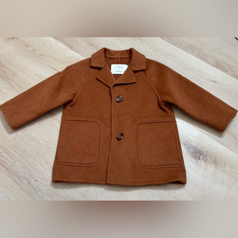 Zara Kids Brown Pea Coat